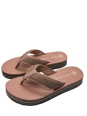 Tory Burch 70s Platform Flip Flops Sandals in Blush Pink Size 7